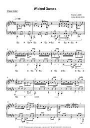 Sheet music, chords Kiana Ledé - Wicked Games