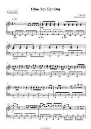 Sheet music, chords Yaki-Da - I Saw You Dancing