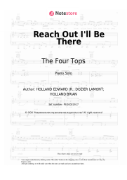 Sheet music, chords The Four Tops - Reach Out I'll Be There