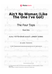 Sheet music, chords The Four Tops - Ain't No Woman (Like The One I've Got)