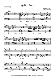 Sheet music, chords 50 Cent, Joe - Big Rich Town