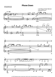 Sheet music, chords Lost Kings, Emily Warren - Phone Down