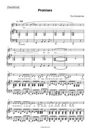 Sheet music, chords The Cranberries - Promises