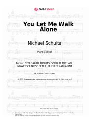 undefined Michael Schulte - You Let Me Walk Alone
