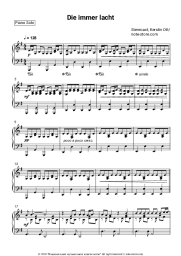 Sheet music, chords Stereoact, Kerstin Ott - Die immer lacht