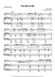 Sheet music, chords Tom Leeb - The Best in Me