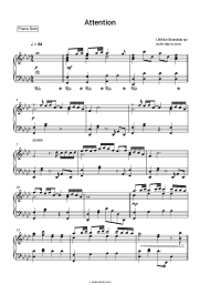 Sheet music, chords Ulrikke - Attention