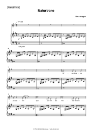 Sheet music, chords Nina Hagen - Naturtrane