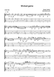 Sheet music, chords Grace Carter - Wicked Game