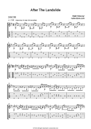 Sheet music, chords Matt Simons - After the Landslide