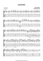 Sheet music, chords Rammstein - Ausländer