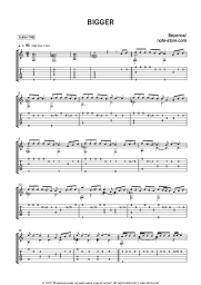 Sheet music, chords Beyonce - BIGGER