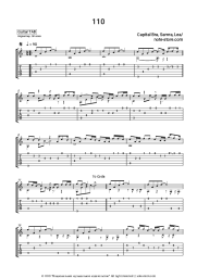 Sheet music, chords Capital Bra, Samra, LEA - 110