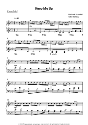 Sheet music, chords Michael Schulte - Keep Me Up