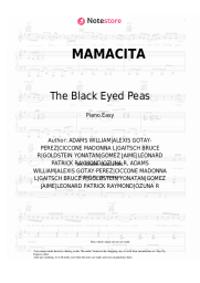 Sheet music, chords The Black Eyed Peas, Ozuna, J. Rey Soul - MAMACITA