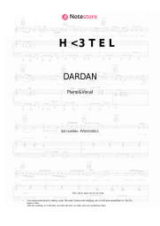 Sheet music, chords DARDAN, Monet192 - H <3 T E L
