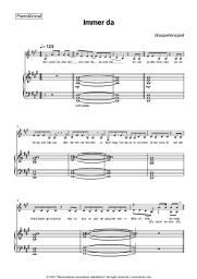 Sheet music, chords Glasperlenspiel - Immer da