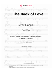 Sheet music, chords Peter Gabriel - The Book of Love