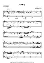 Sheet music, chords Zoe Wees - Control