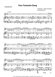 Sheet music, chords YOUNOTUS, Julian Perretta - Your Favourite Song