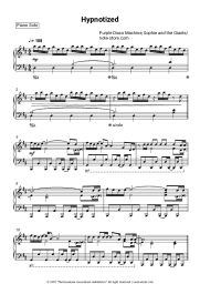 Sheet music, chords Purple Disco Machine, Sophie and the Giants - Hypnotized