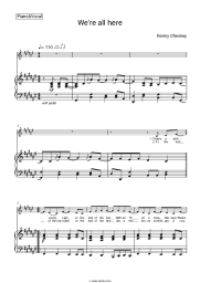 Sheet music, chords Kenny Chesney - We're All Here