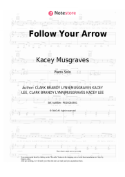 Sheet music, chords Kacey Musgraves - Follow Your Arrow