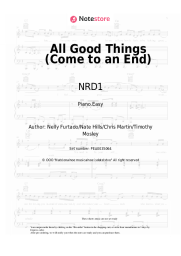 Sheet music, chords NRD1 - All Good Things (Come to an End)