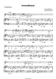 Sheet music, chords Freya Ridings - Unconditional