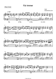 Sheet music, chords LEA - Für immer