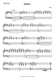 Sheet music, chords ERA - Ameno