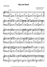 Sheet music, chords Paul Kalkbrenner - Sky and Sand