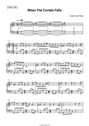 Sheet music, chords Greta Van Fleet - When The Curtain Falls