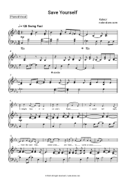 Sheet music, chords Kaleo - Save Yourself