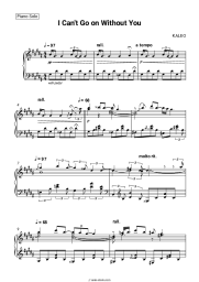 Sheet music, chords Kaleo - I Can’t Go On Without You