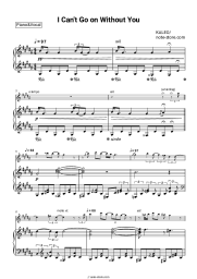 Sheet music, chords Kaleo - I Can’t Go On Without You