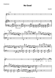 Sheet music, chords Kaleo - No Good