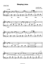 Sheet music, chords Joep Beving - Sleeping Lotus
