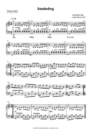 Sheet music, chords Joep Beving - Sonderling