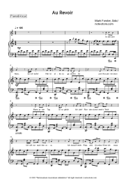 Sheet music, chords Mark Forster, Sido - Au Revoir