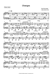 Sheet music, chords Ilse DeLange - Changes
