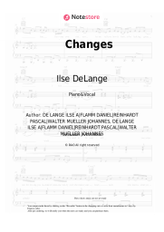 Sheet music, chords Ilse DeLange - Changes
