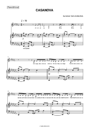 Sheet music, chords Summer Cem, Bausa - Casanova