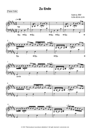 Sheet music, chords Samra, Elif - Zu Ende