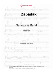 Sheet music, chords Saragossa Band - Zabadak