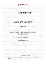 Sheet music, chords Vanessa Paradis, -M- (Matthieu Chedid) - La seine