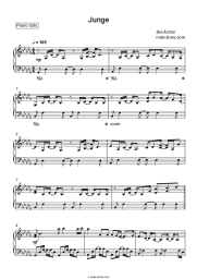 Sheet music, chords Die Ärzte - Junge