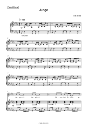 Sheet music, chords Die Ärzte - Junge