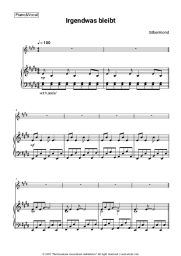 Sheet music, chords Silbermond - Irgendwas bleibt