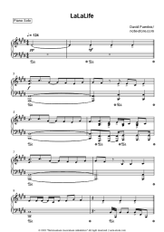 Sheet music, chords David Puentez - LaLaLife